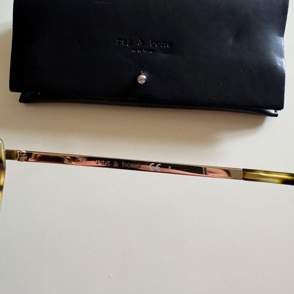 Rag & Bone Tortoise Shell Sunglasses with Black Case - Picture 4 of 8